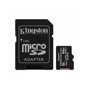 MEM SD MICRO 64GB Kingston Canvas Select Plus + Adapter SDCS3/64GB