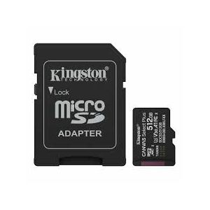 MEM SD MICRO 512GB Kingston Canvas Select Plus + Adapter SDCS3/512GB