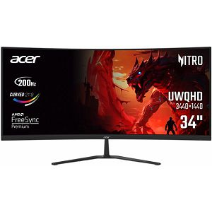 ED340CURX0, 34"/Curved/VA/3440x1440/200Hz/HDMI/DP/Audio/2Y