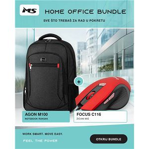 NOT DOD MS AGON M100 ruksak + miš gratis