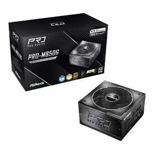 ASRock PSU PRO Series PRO-M850G, 850W, 80 Gold, Modular