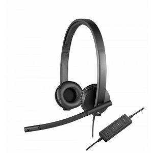 Logitech H570e Headset, Stereo, USB