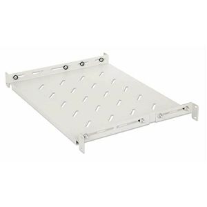 Intellinet 19" Shelf with Variable Rails for Fixed Mounting, Shelf Depth 350 mm, Gray