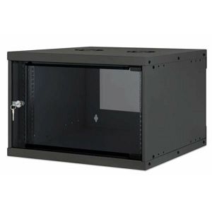 Intellinet 19" Basic Wallmount Cabinet, 6U, 400 mm Depth, Black