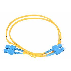 NFO Patch cord, SC UPC-SC UPC, Singlemode 9 125, G.652D, 3mm, Duplex, 1m