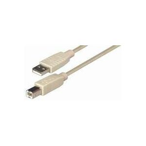 NaviaTec USB 2.0 A muški na B muški kabel, 5m, bež