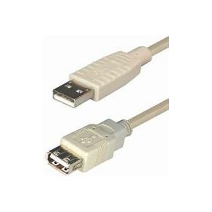 Transmedia USB 2.0 extension Kabel AA1,0m