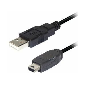 Transmedia USB A to 5 pin mini Kabel 0,3m