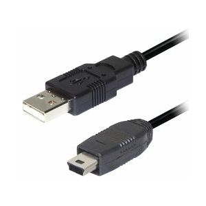 Transmedia USB A to 5 pin mini Kabel 1m