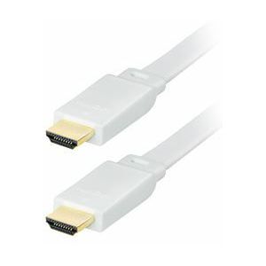 Transmedia High Speed HDMI-cable with Ethernet, Flat cable, 5m White