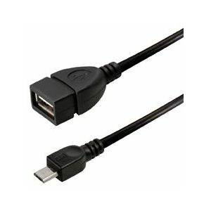 Transmedia OTG USB type A jack to USB type Micro B plug