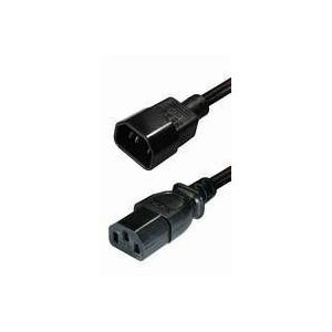 Transmedia IEC 60320 C14 plug-IEC 60320 C13 jack 3m