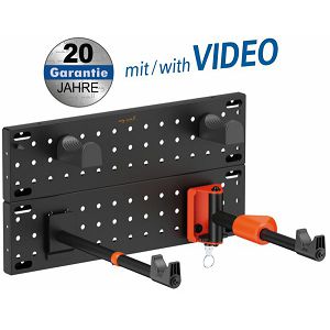 Transmedia Bike wall mount vertical horizontal, Tire width up to 45 mm, load up to 30 kg