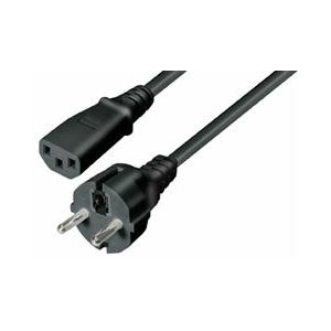 Transmedia Power Cable Schuko -IEC 320 plug 1,5m