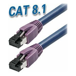 Transmedia Cat8.1 SFTP Kabel 1m, dark blue