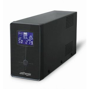 Gembird UPS with LCD display, 1500 VA, black