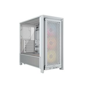 Kućište Corsair Frame 4000D ARGB, WhiteMid-Tower, 3x RS120 ARGB ventilatora