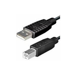 NaviaTec USB 2.0 A muški na B muški kabel, 5m, crni