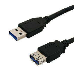 NaviaTec USB 3.0 A muški na A ženski kabel, 3m, crni