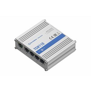Teltonika TSW110 Industrial Unmanaged Switch, 5 x GbE Ports, Passive PoE