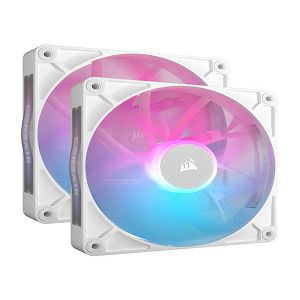 Ventilator Corsair RX iCUE LINK RX140 RGB White140mm RGB Fan, Dual Fan Kit