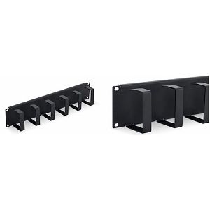 Vodilica kabela 19"/2U, 6 prstenova, crna